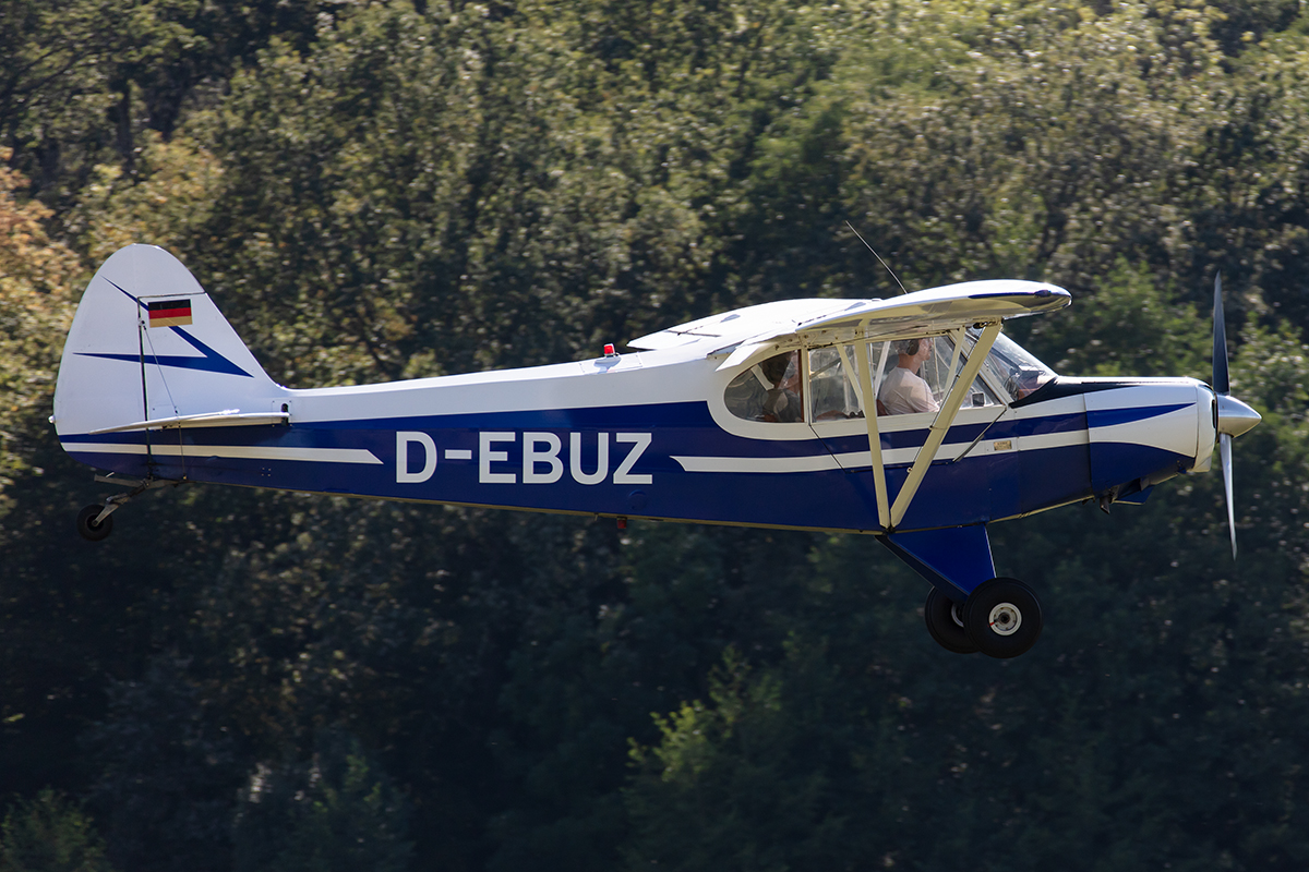 Private, D-EBUZ, Piper, PA-18-150 Super Cub, 13.09.2019, EDST, Hahnweide, Germany


