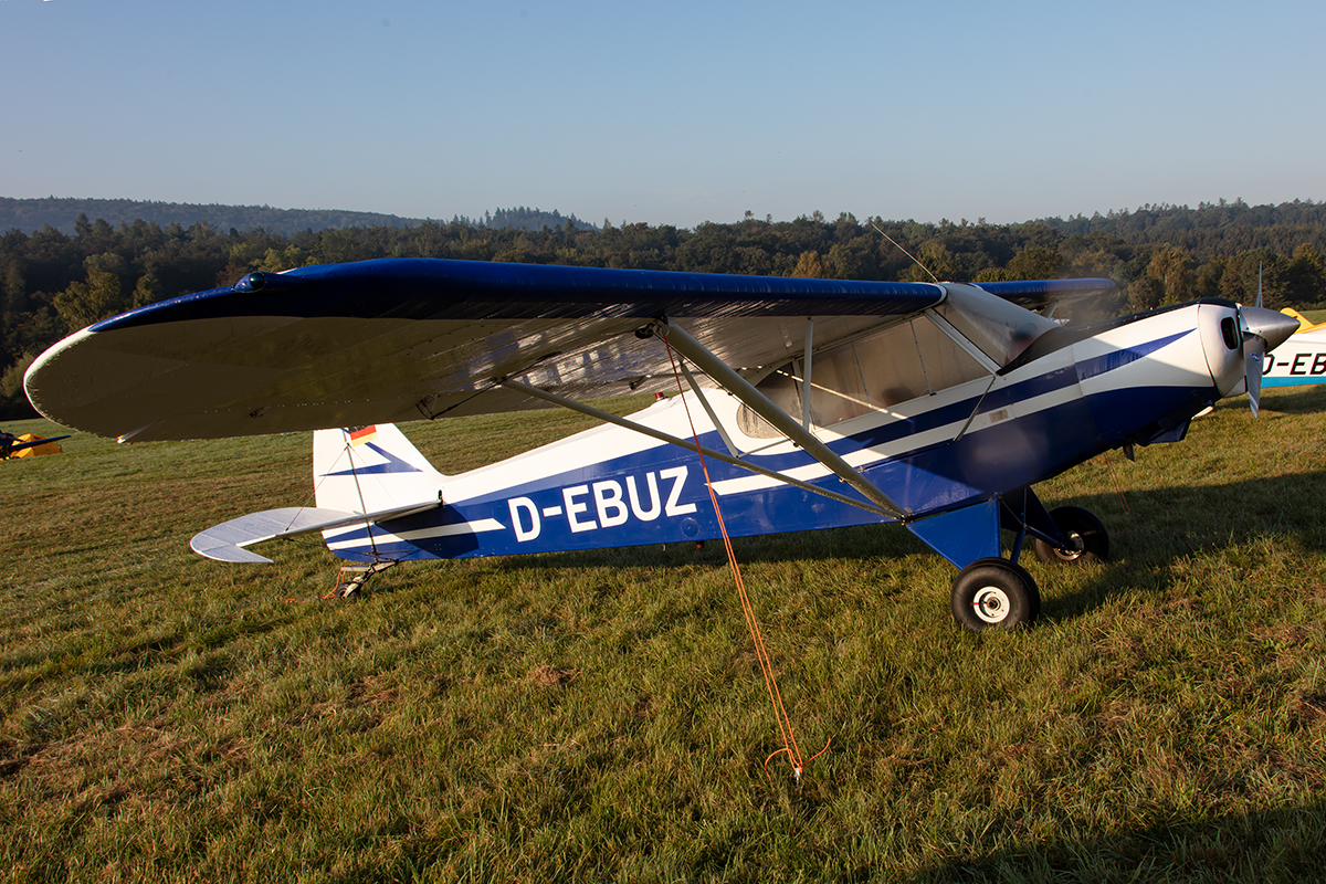 Private, D-EBUZ, Piper, PA-18-150 Super Cub, 15.09.2019, EDST, Hahnweide, Germany





