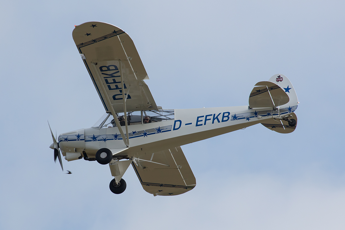 Private, D-EFKB, Piper, PA-18-150 Super Cub, 14.09.2019, EDST, Hahnweide, Germany


