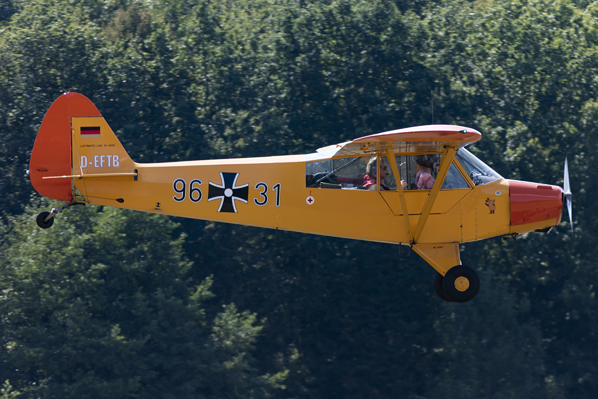 Private, D-EFTB, Piper, L-18C Super Cub, 09.09.2016, EDST, Hahnweide, Germany



