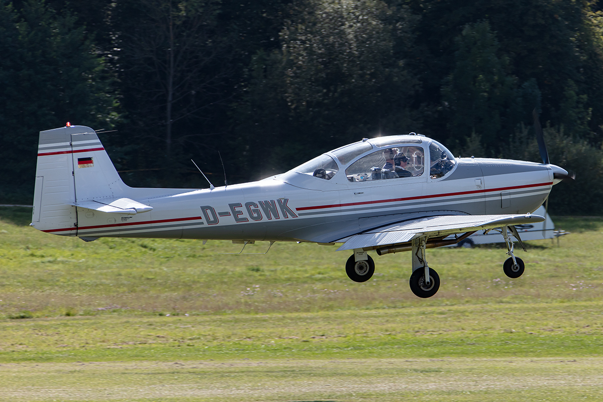 Private, D-EGWK, Piaggio, P-149, 13.09.2019, EDST, Hahnweide, Germany


