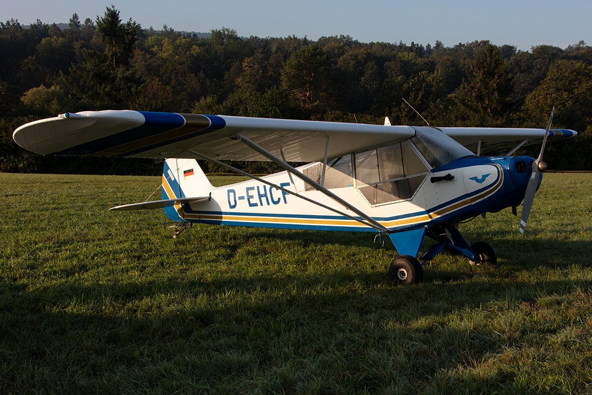 Private, D-EHCF, Piper, PA-18-95 Super Cub, 15.09.2019, EDST, Hahnweide, Germany






