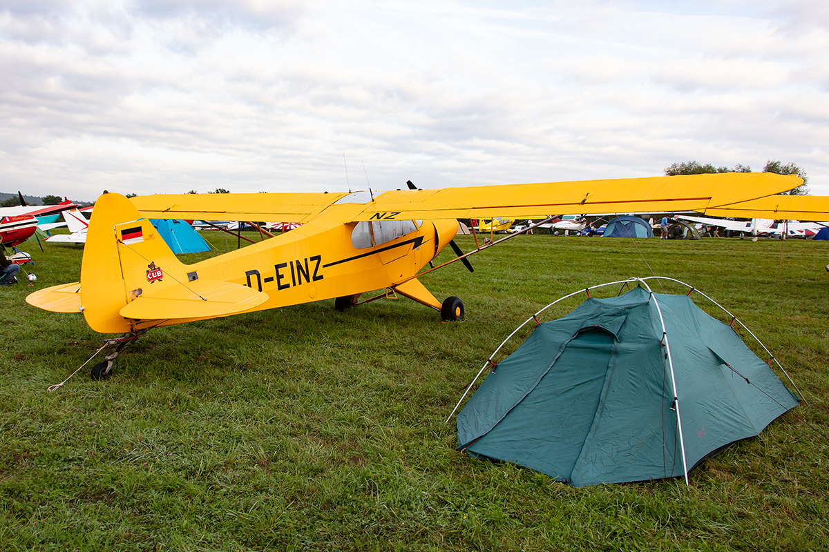 Private, D-EINZ, Piper, PA-18-150 Super Cub, 14.09.2019, EDST, Hahnweide, Germany


