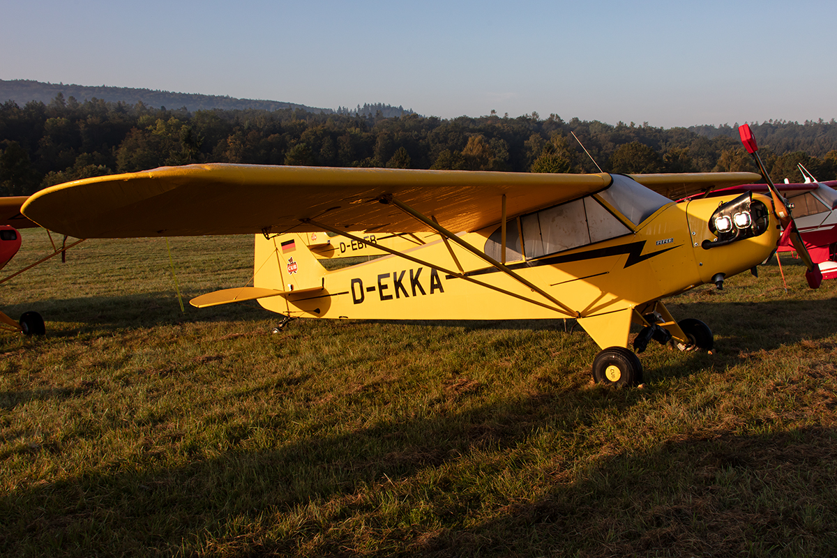 Private, D-EKKA, Piper, J-3C-65 Cub, 15.09.2019, EDST, Hahnweide, Germany




