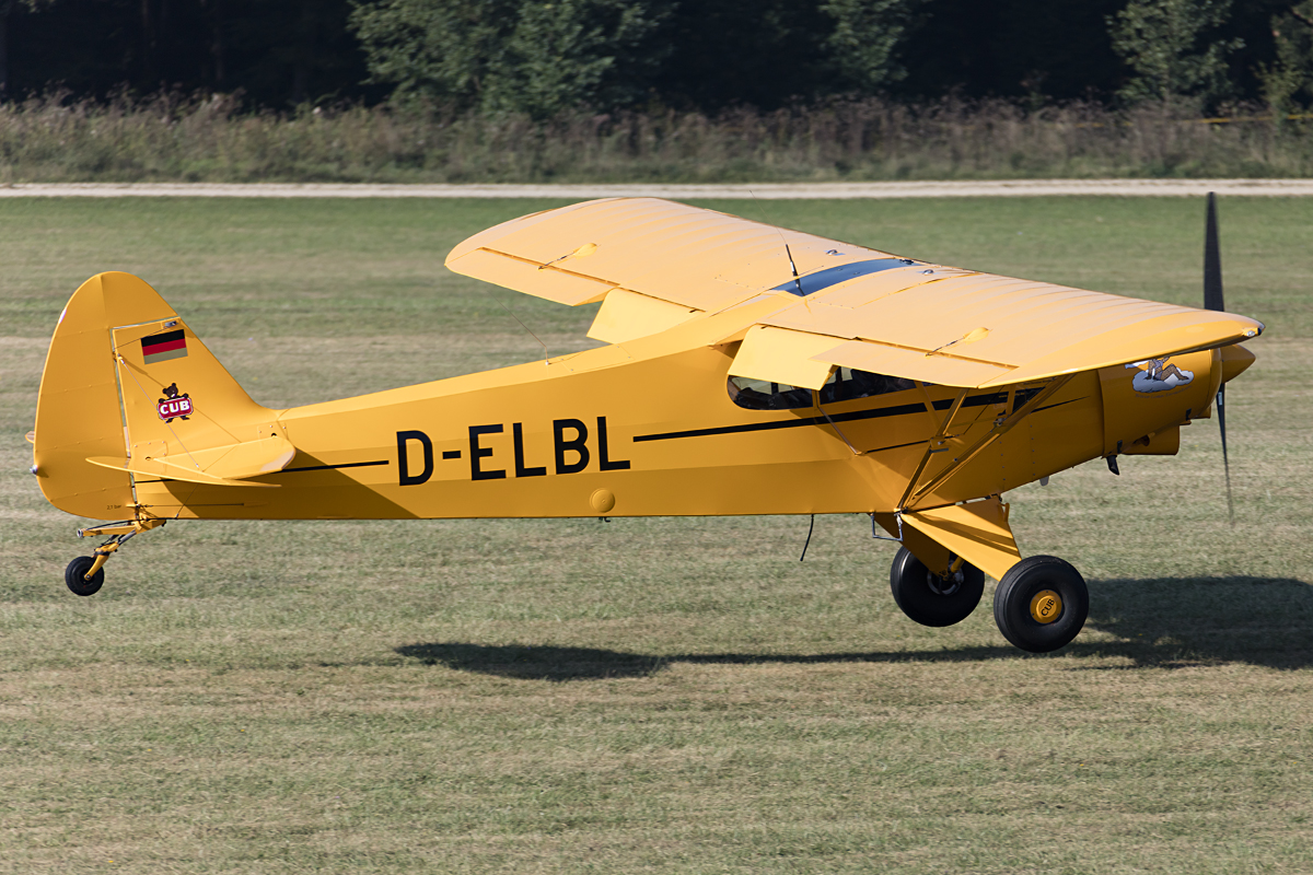 Private, D-ELBL, Piper, PA-18-135 Super Cub, 10.09.2016, EDST, Hahnweide, Germany


