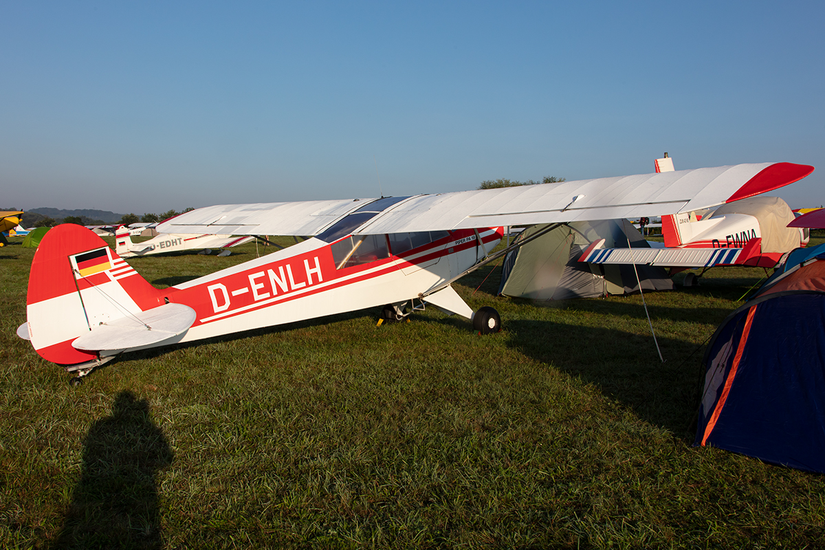 Private, D-ENLH, Piper, L-18C 150 Super Cub, 15.09.2019, EDST, Hahnweide, Germany





