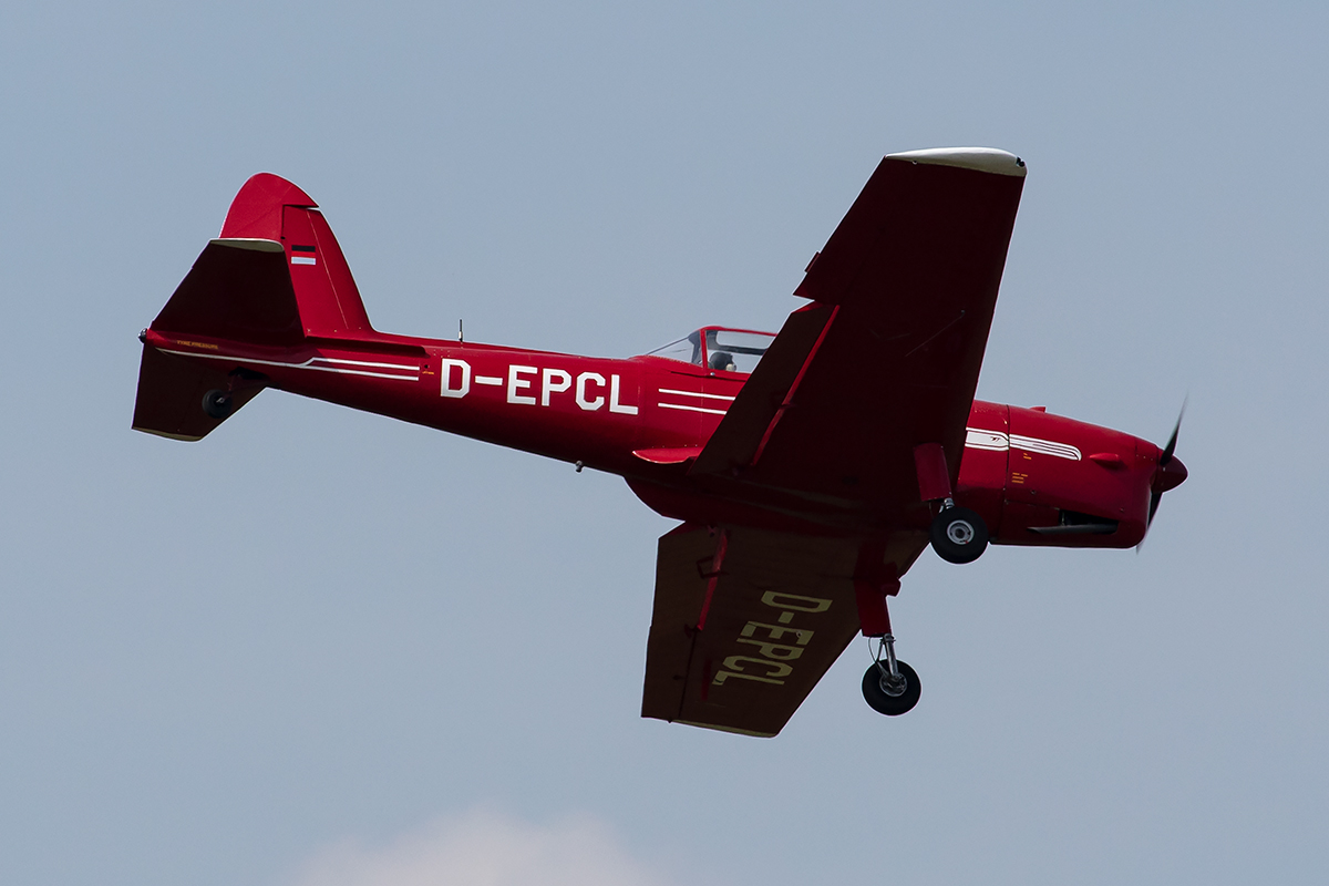 Private, D-EPCL, deHavilland, DHC-1 Chipmunk, 14.09.2019, EDST, Hahnweide, Germany





