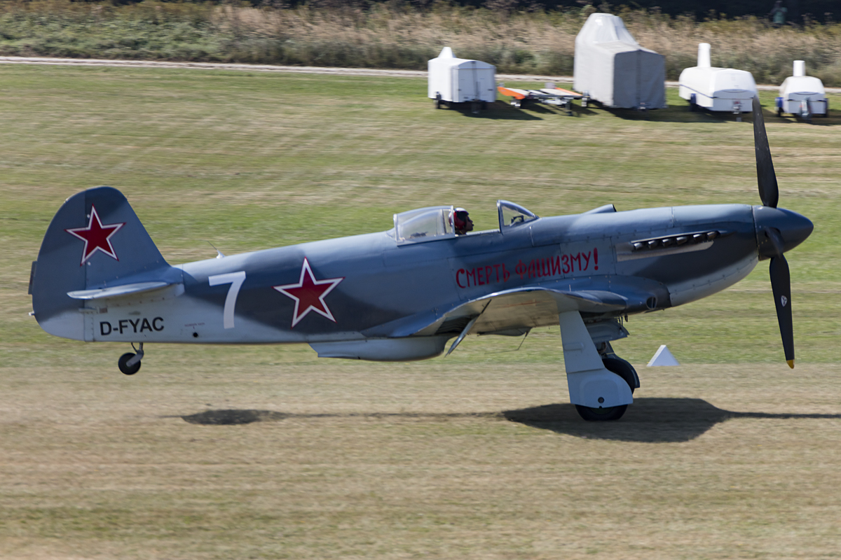 Private, D-FYAC, Yakovlev, Yak-3, 09.09.2016, EDST, Hahnweide, Germany




