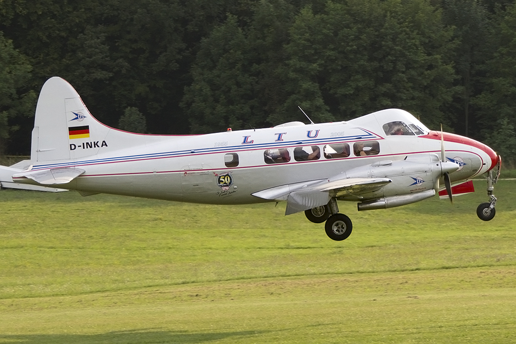 Private, D-INKA, deHavilland, DH-104 Dove, 06.09.2013, EDST, Hahnweide, Germany



