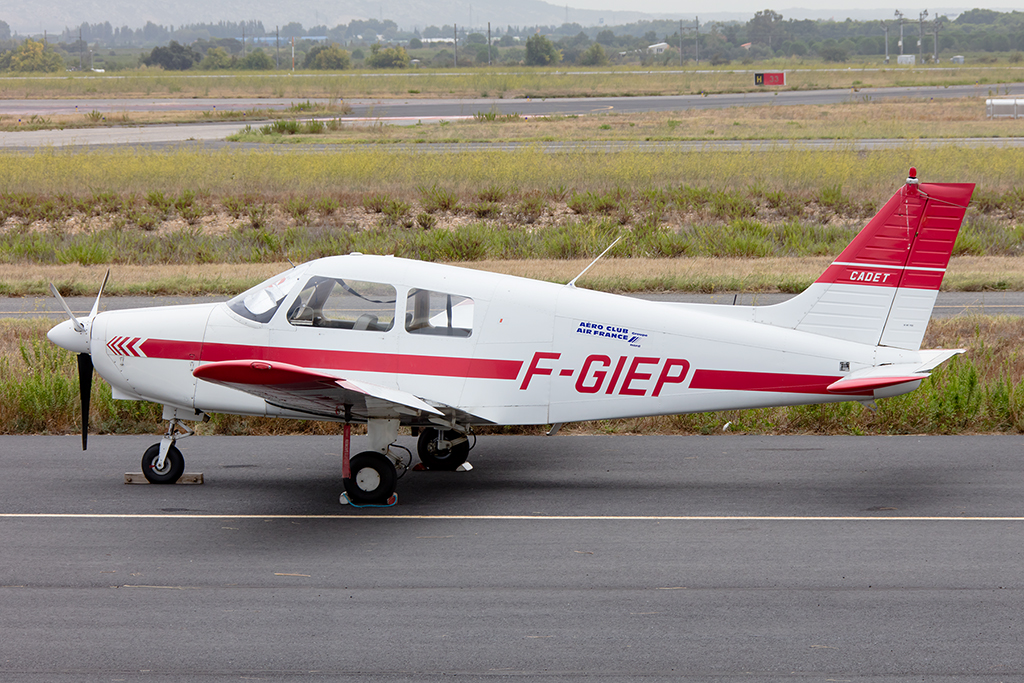 Private, F-GIEP, Piper, PA-28-161 Warrior II, 15.09.2015, PGF, Perpignan, France



