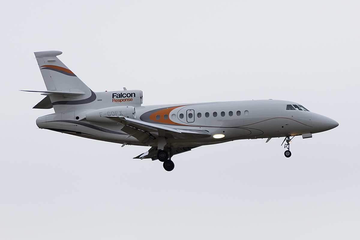 Private, F-GOFX, Dassault, Falcon 900B, 21.01.2018, ZRH, Zürich, Switzerland 




