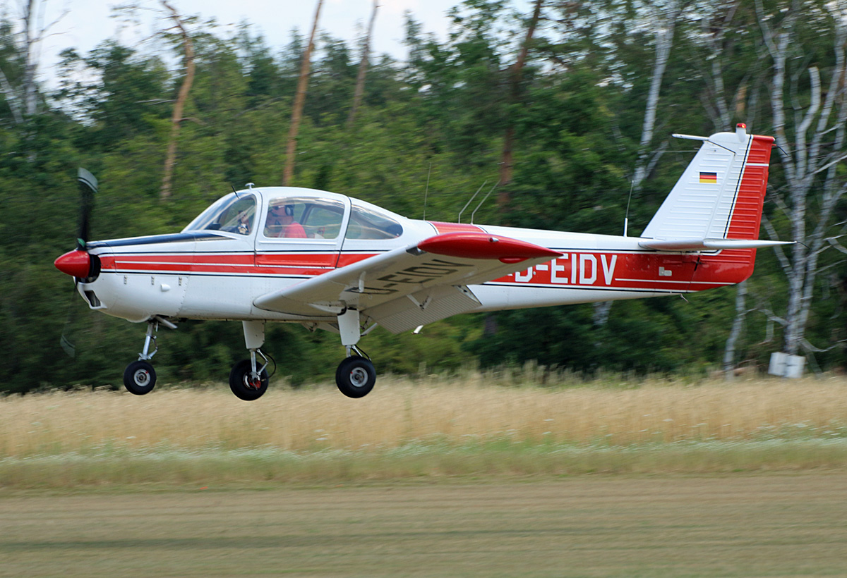 Private Fuji FA200-160 Aero Subaro, D-EIDV, Flugplatz Bienenfarm, 02.07.2022
