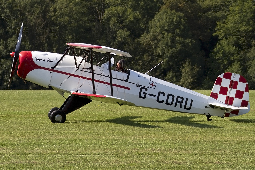 Private, G-CDRU, Buecker, B-131E Jungmann, 06.09.2013, EDST, Hahnweide, Germany 



