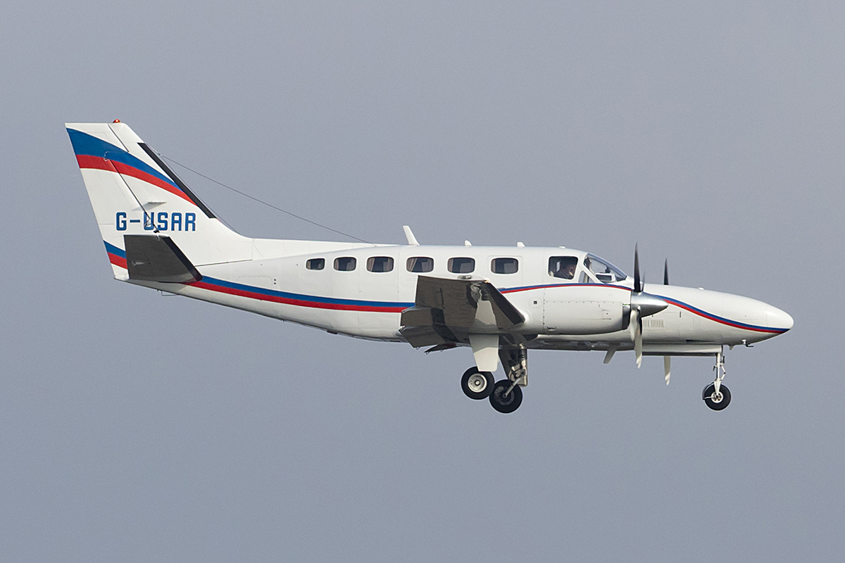 Private, G-USAR, Cessna, 441 Conquest, 19.01.2019, ZRH, Zürich, Switzerland 



