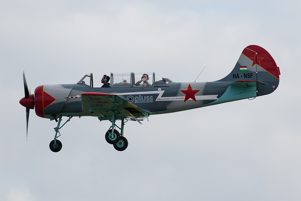 Private, HA-NSF, Yakovlev, Yak 52, 14.09.2019, EDST, Hahnweide, Germany


