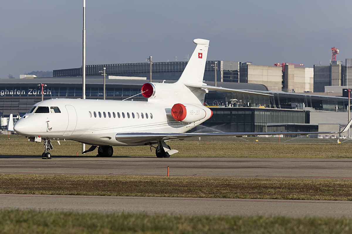 Private, HB-JST, Dassault, Falcon 7X, 19.01.2019, ZRH, Zürich, Switzerland 




