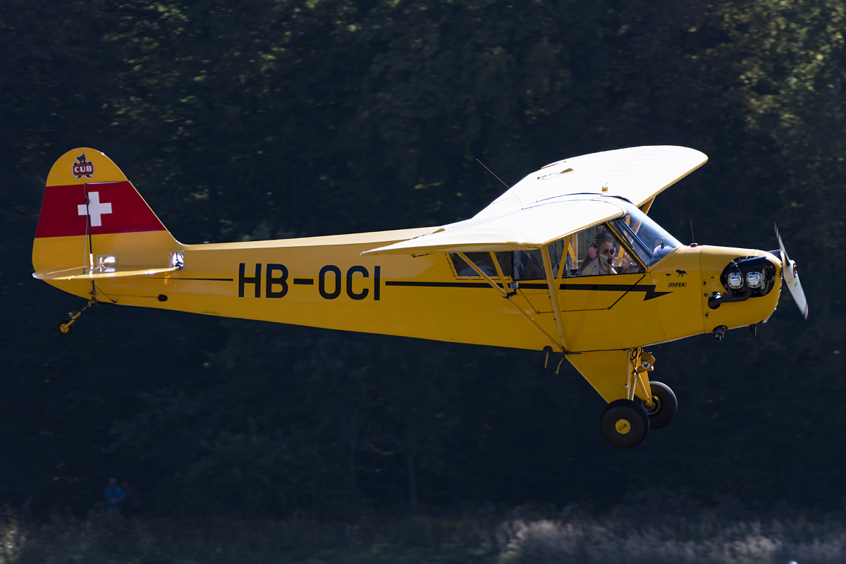 Private, HB-OCI, Piper, J-3C-65 Cub, 09.09.2016, EDST, Hahnweide, Germany 



