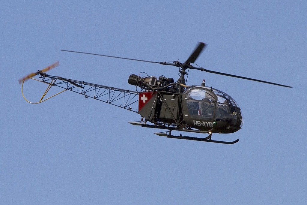 Private, HB-XYB, Sud, SE-313B Alouette II, 30.08.2014, LSMP, Payerne, Switzerland 




