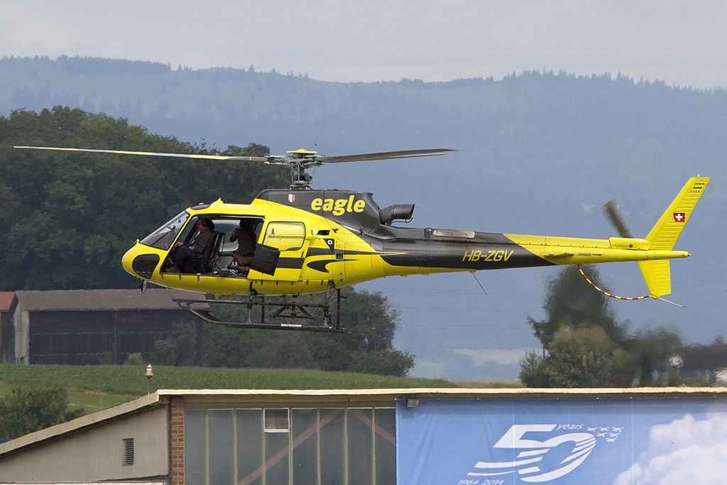 Private, HB-ZGV, Eurocopter, AS-350B-3 Ecureuil, 29.08.2014, LSMP, Payerne, Switzerland



