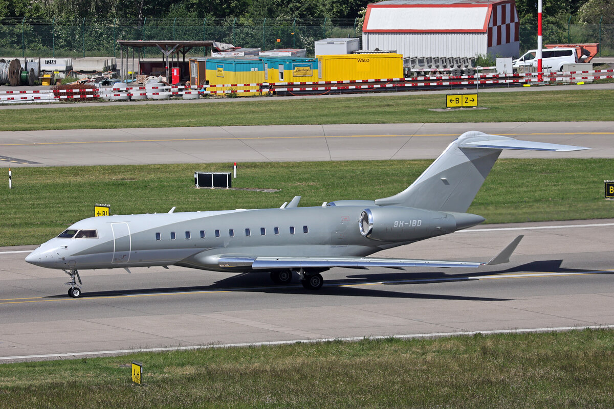 Private Jet Co Malta, 9H-IBD, Bombardier Global 5000, msn: 9401, 25.Mai 2026, ZRH Z�rich, Switzerland.