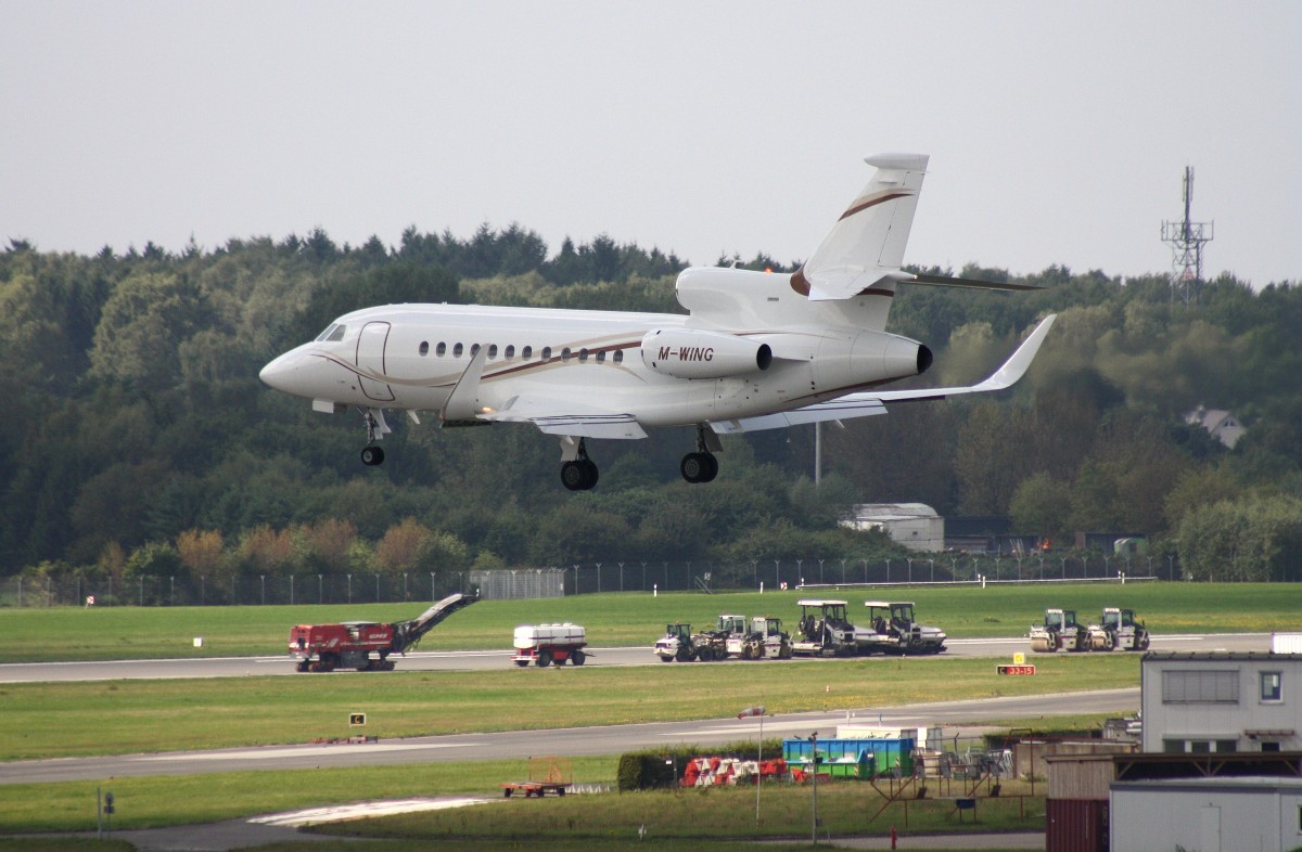 Private, M-WING, Dassault Falcon 2000,10.09.2014, HAM-EDDH, Hamburg, Germany 