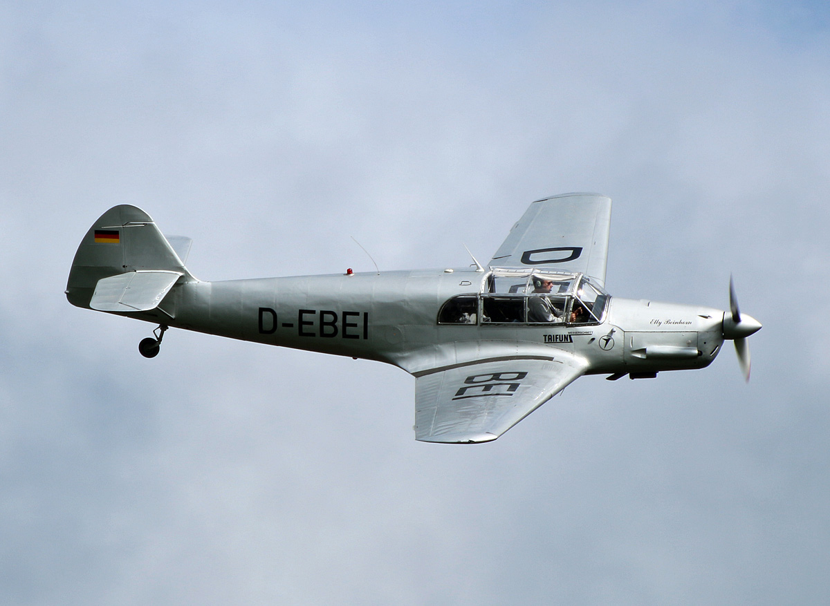 Private Messerschmitt BF-108 Taifun  elly beinhorn , D-EBEI, Flugplatz Bienenfarm, 17.09.2022