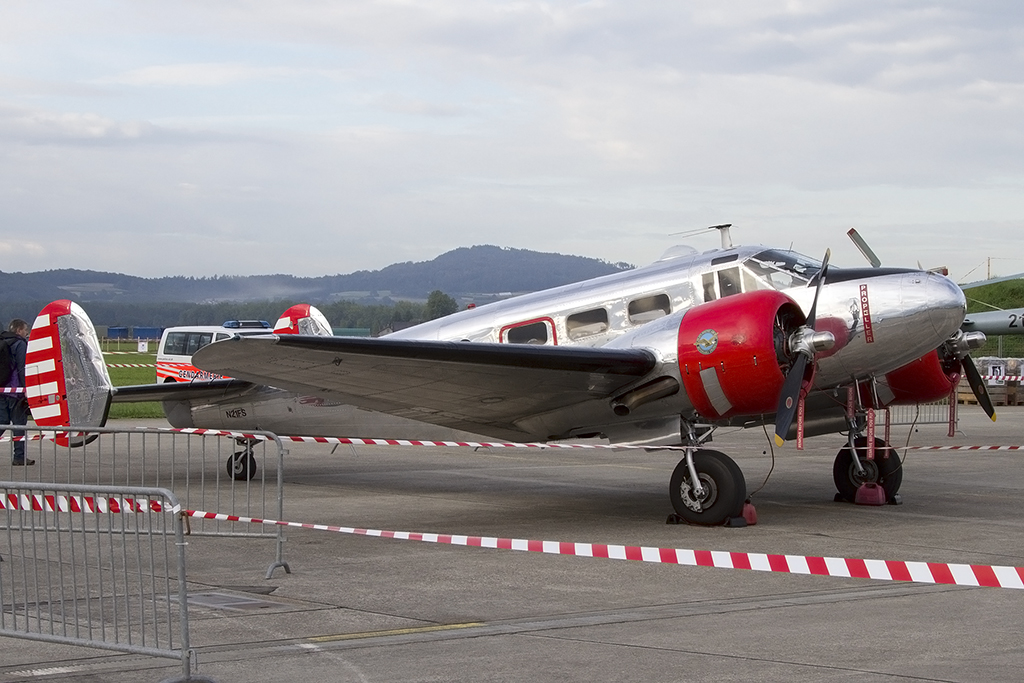 Private, N21FS, Beech, D18S, 29.08.2014, LSMP, Payerne, Switzerland



