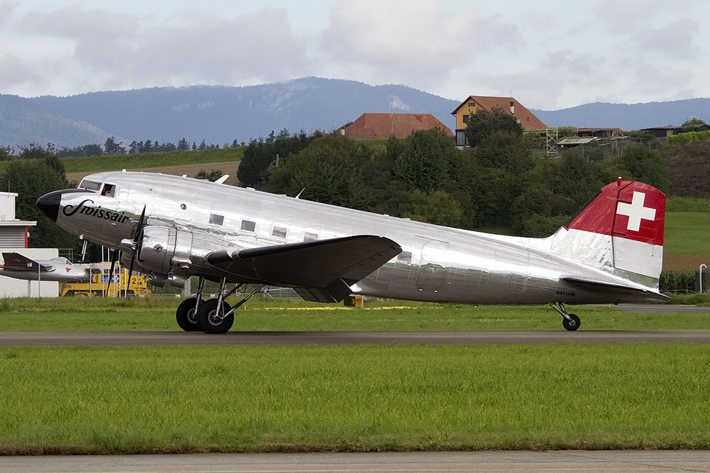 Private, N431HM, Douglas, DC-3, 30.08.2014, LSMP, Payerne, Switzerland 



