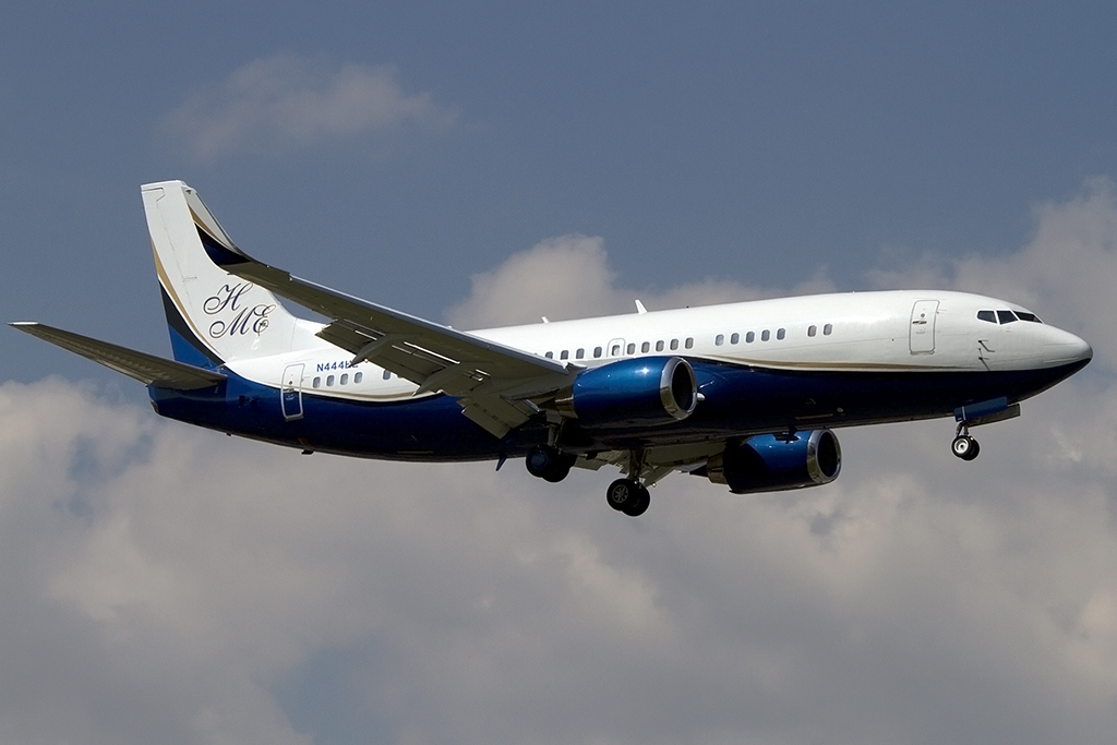 Private, N444HE, Boeing, B737-39A, 31.08.2013, GVA, Geneve, Switzerland 





