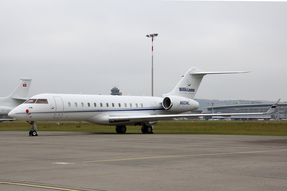 Private, N65WL, Bombardier Global Express XRS, 3.Dezember 2016, ZRH Zürich, Switzerland.