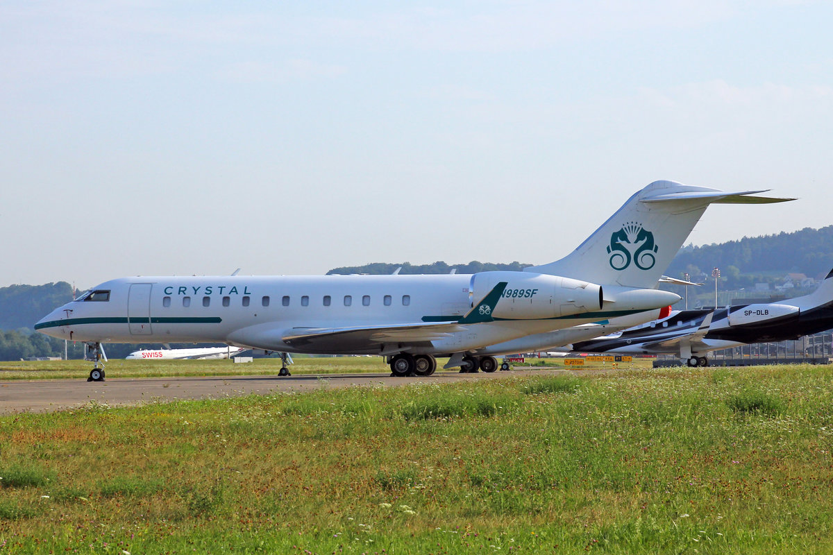 Private, N989SF, Bombardier Global XRS, msn: 9234, 01.August 2020, ZRH Zürich, Switzerland.