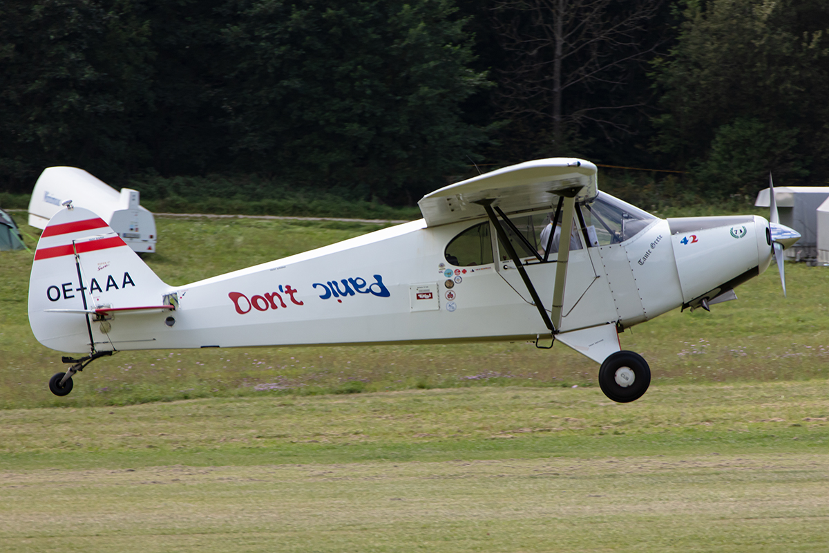 Private, OE-AAA, Piper, PA-12 Super Cruiser, 13.09.2019, EDST, Hahnweide, Germany




