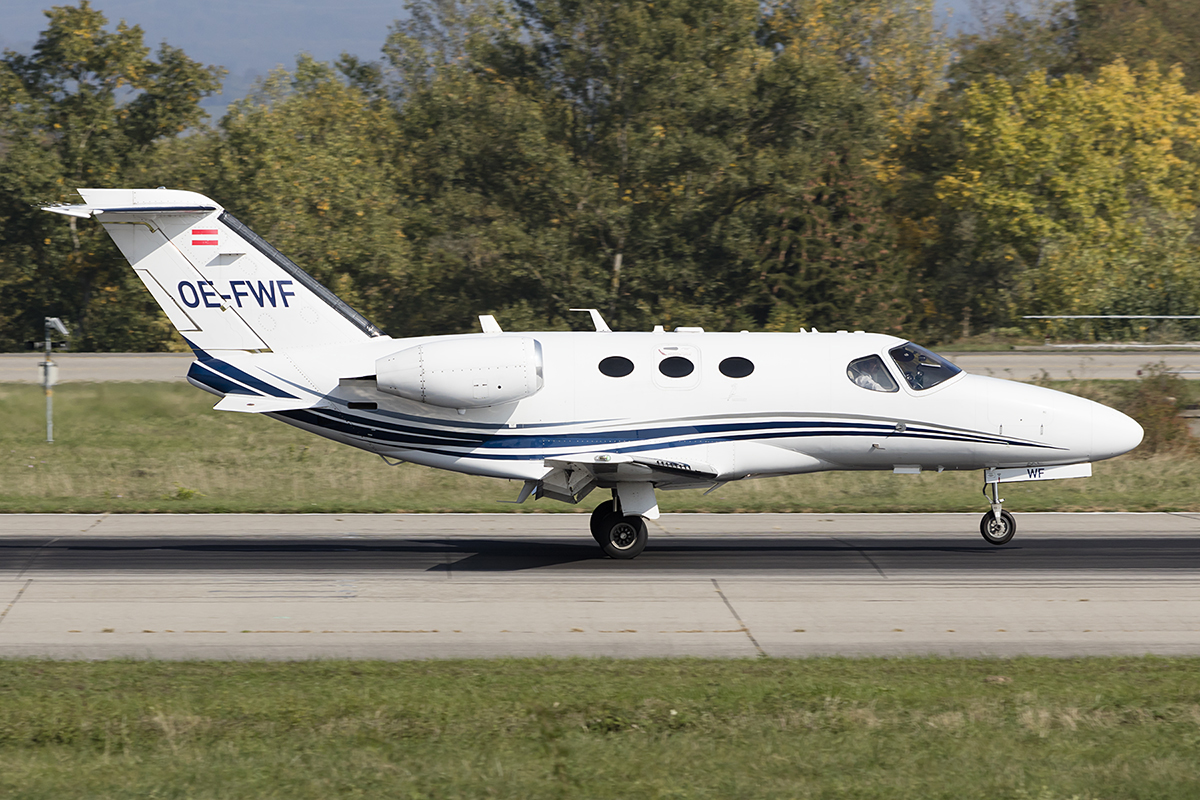 Private, OE-FWF, Cessna, 510 Citation Mustang, 09.10.2018, BSL, Basel, Switzerland 


