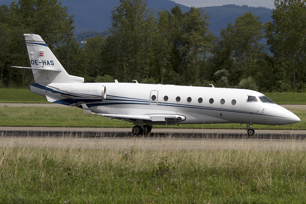 Private, OE-HAS, Gulfstream, G-200 Galaxy, 17.08.2014, BSL, Basel, Switzerland 



