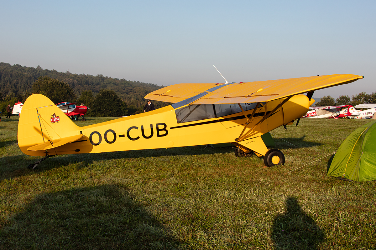 Private, OO-CUB, Piper, PA-L-21B Super Cub, 15.09.2019, EDST, Hahnweide, Germany


