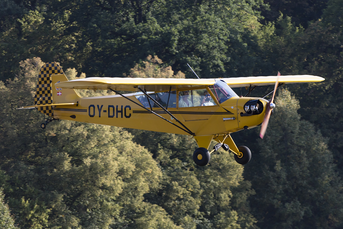 Private, OY-DHC, Piper, L-4J Cub, 09.09.2016, EDST, Hahnweide, Germany


