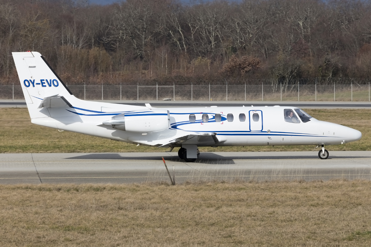 Private, OY-EVO, Cessna, 550B Citation Bravo, 23.01.2016, ZRH, Zürich, Switzerland 



