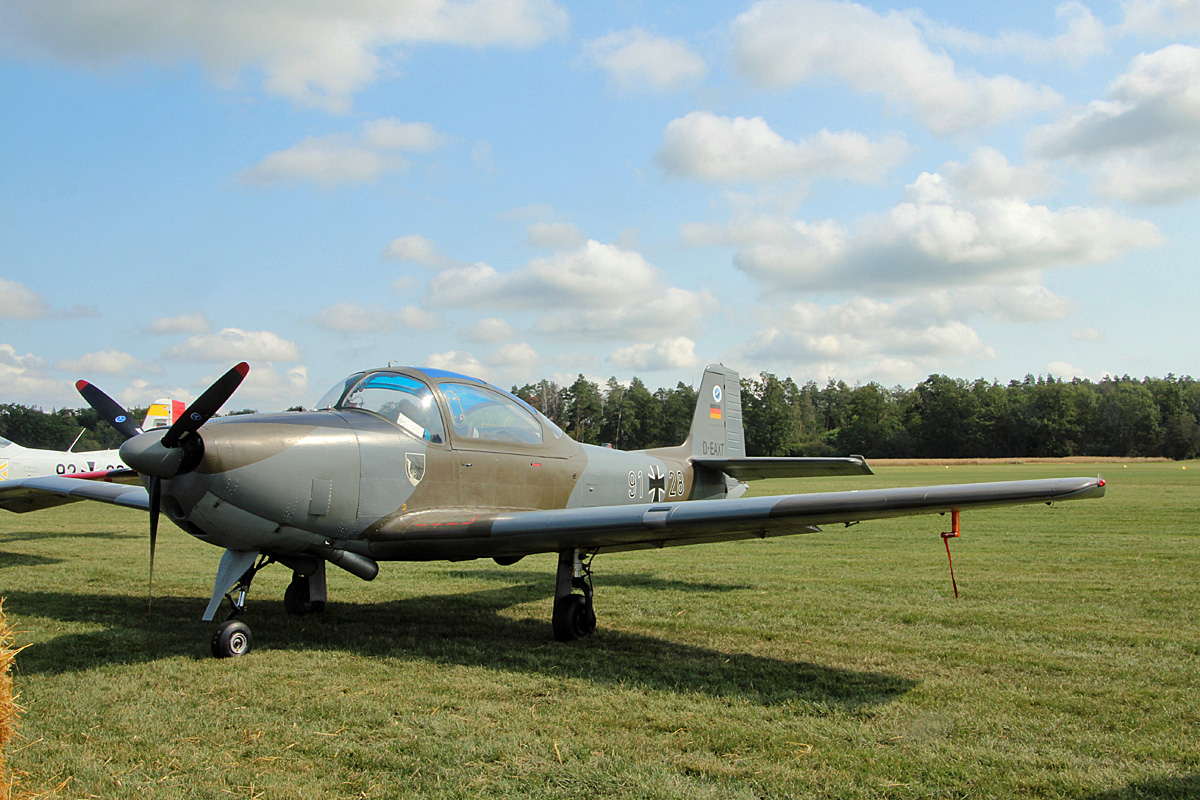 Private Piaggio P-149D, D-EAXT, Flugplatz Bienenfarm, 07.08.2021