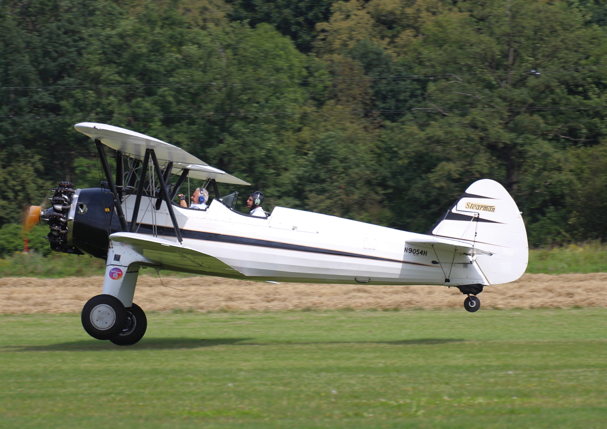 Private PT-17 Kaydet Boeing Stearman, N9054H, Flugplatz Bienenfarm, 08.08.2025