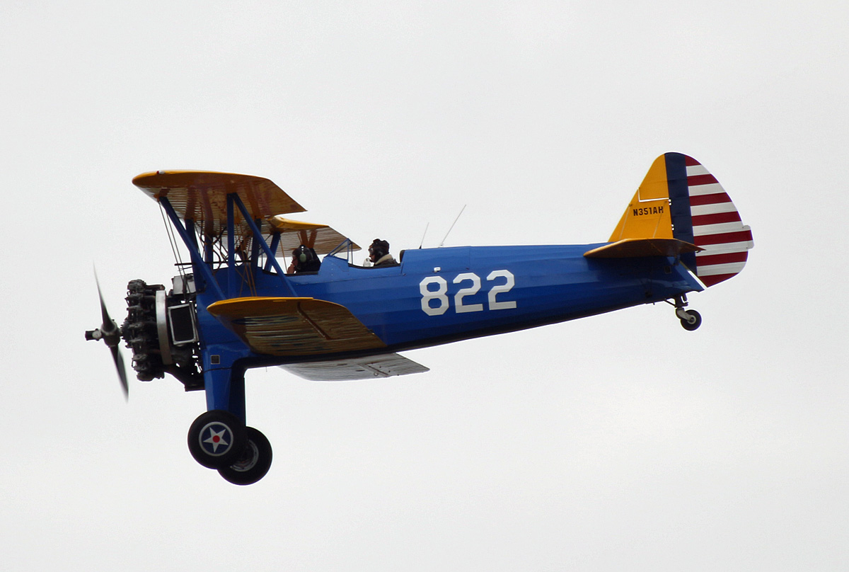 Private, PT-17B Stearman, N351AH, Flugplatz Bienenfarm, 07.07.2019