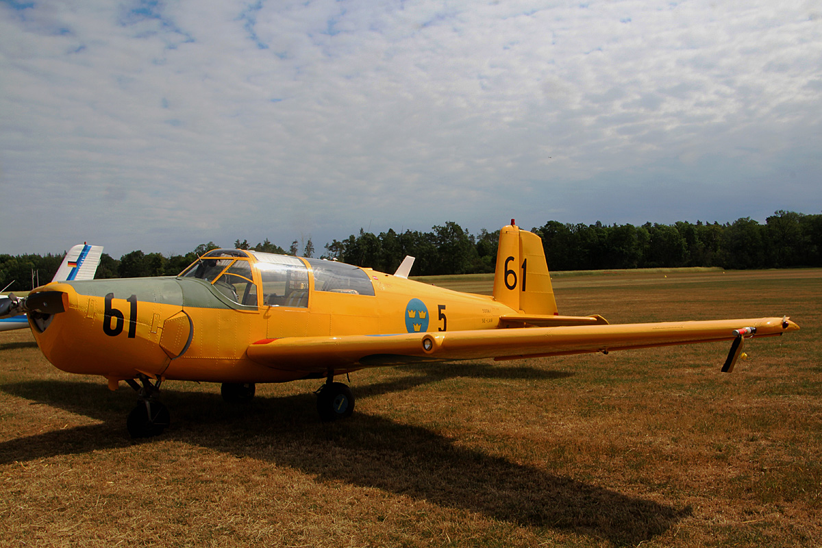 Private Saab 91B Safir, SE-LAR, Flugplatz Bienenfarm, 11.06.2022