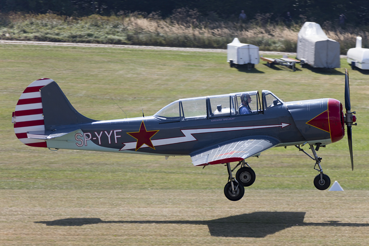 Private, SP-YYF, Yakovlev, Yak-52, 09.09.2016, EDST, Hahnweide, Germany



