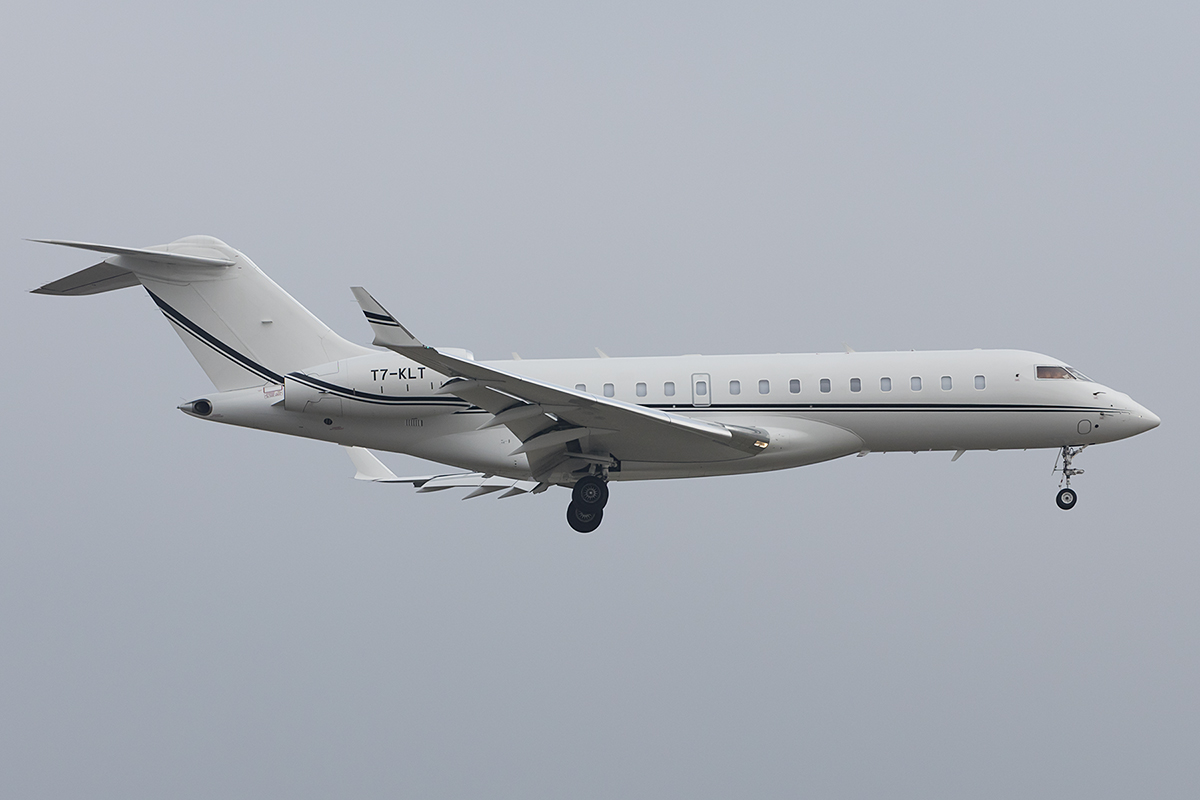 Private, T7-KLT, Canadair, Global 6000, 19.01.2019, ZRH, Zürich, Switzerland 


