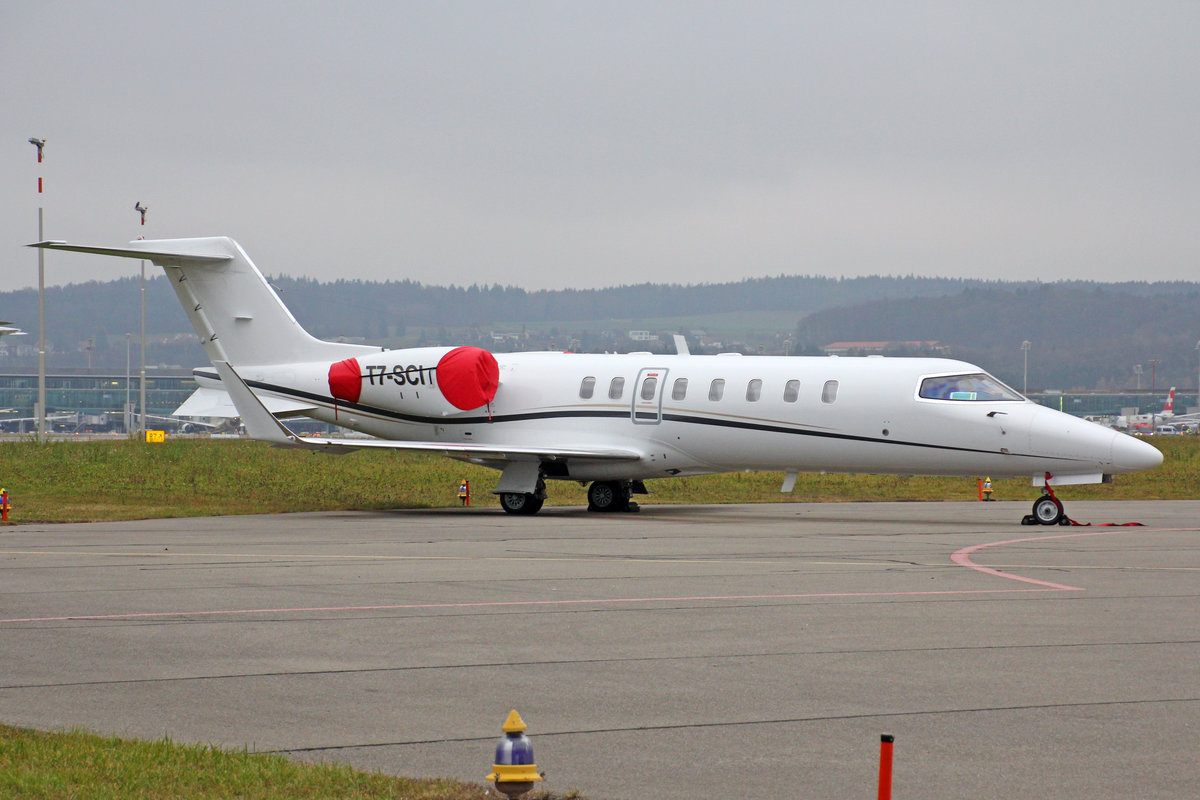 Private, T7-SCI, Learjet 45, 3.Dezember 2016, ZRH Zürich, Switzerland.
