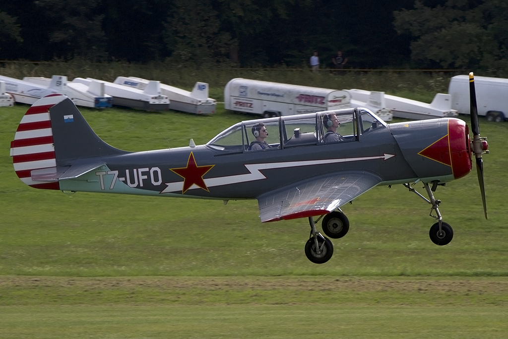 Private, T7-UFO, Yakovlev, Yak 52, 06.09.2013, EDST, Hahnweide, Germany 





