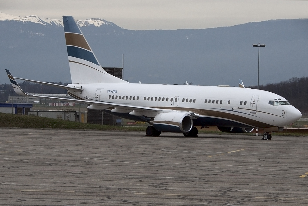 Private, VP-CPA, Boeing, B737-7AW-BBJ, 28.03.2015, GVA, Geneve, Switzerland 



