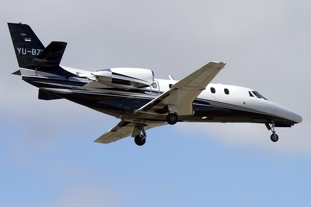Private, YU-BZM, Cessna, 560XL Citation Excel, 02.03.2014, GVA, Geneve, Switzerland 



