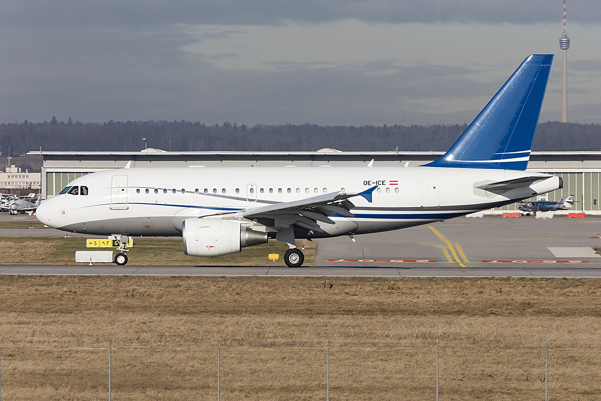 Private,OE-ICE, Airbus, A318-112CJ, 11.01.2018, STR, Stuttgart, Germany 

