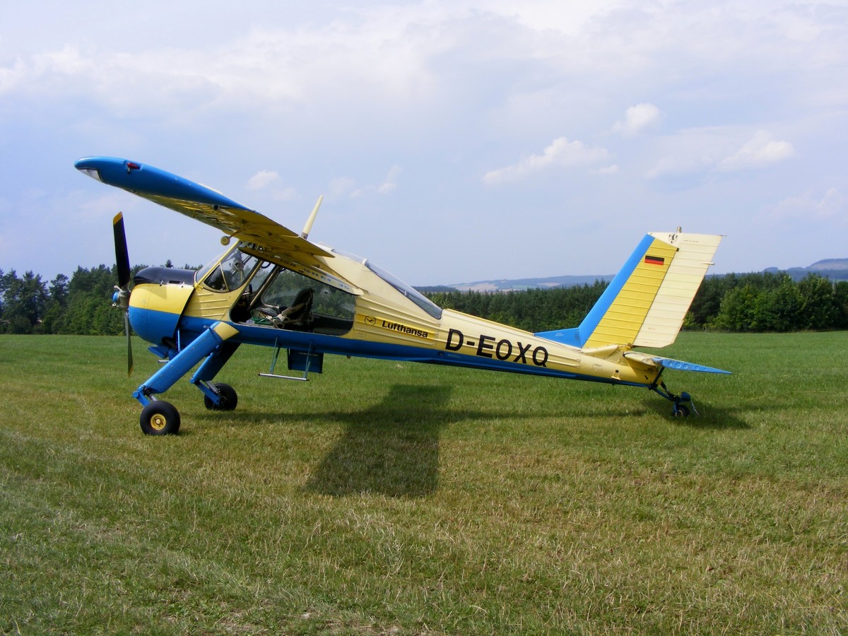 PZL 104 Wilga 35, D-EOXQ, Flugplatz Rudolstadt-Groschwitz (EDOK), 26.7.2014