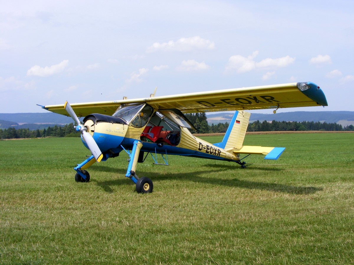 PZL 104 Wilga 35, D-EOXR,Flugplatz Rudolstadt-Groschwitz (EDOK), 26.7.2014